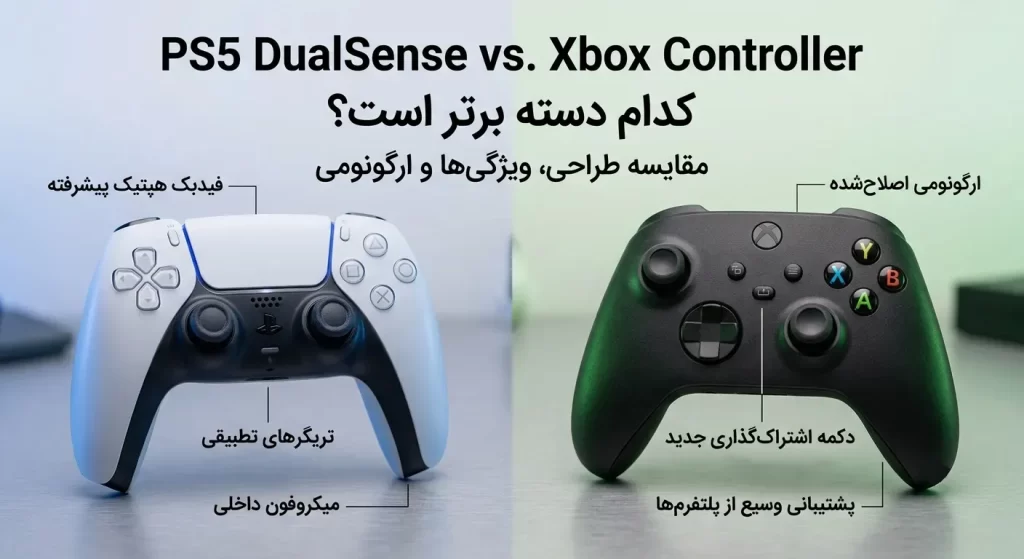دسته PS5 بهتر است یا Xbox